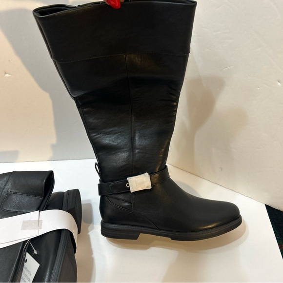 NEW Dr Scholls Women’s Hello Rider Wide Calf Boots Size 6.5 Medium Black - Picture 3 of 14